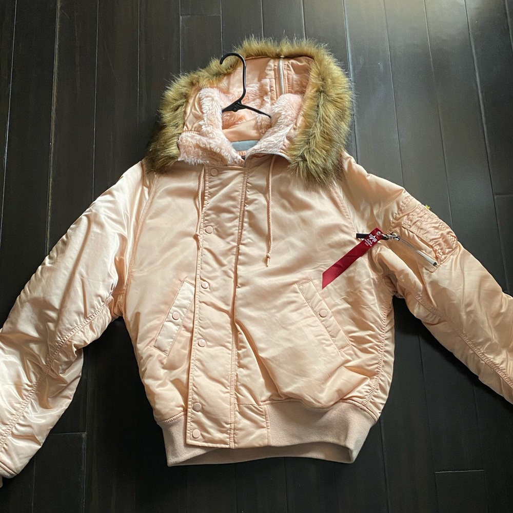 Alpha Industries rose-nude parka jacket XL